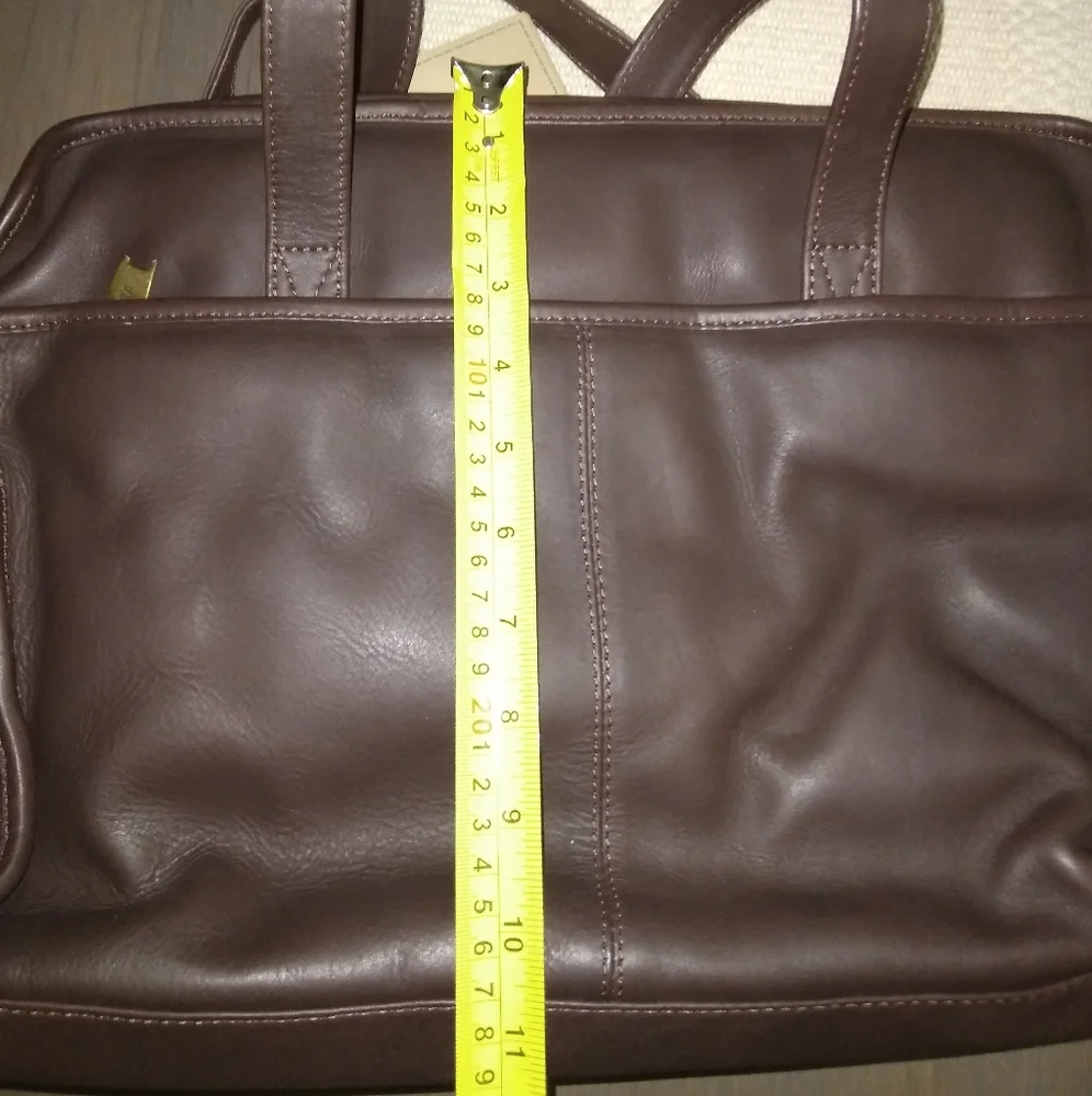 Essa Bread & Butter Leather Work Bag Unisex Brown